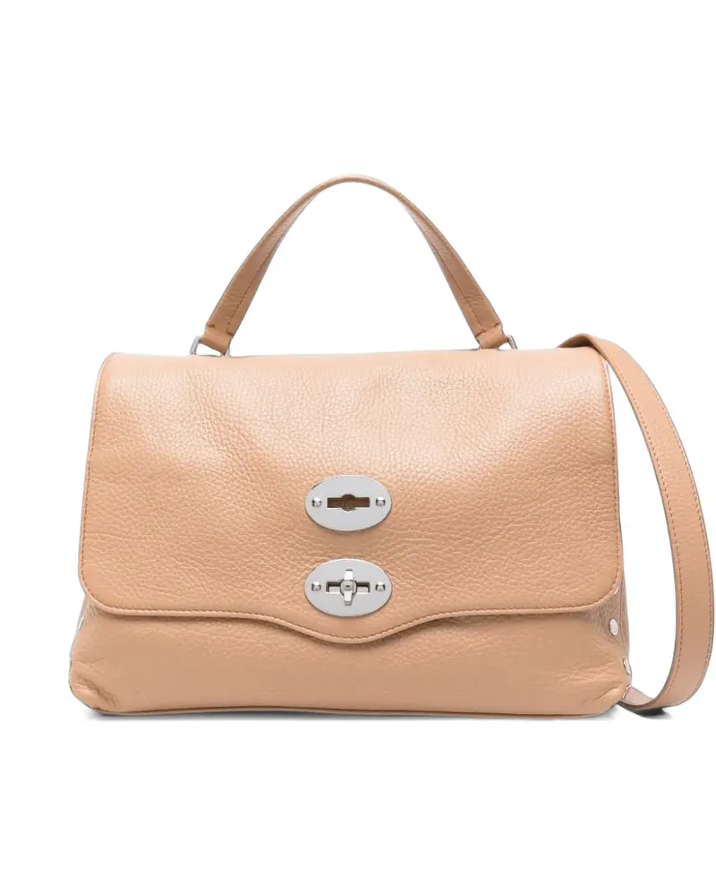 Zanellato Postina leather shoulder bag - Braun Braun