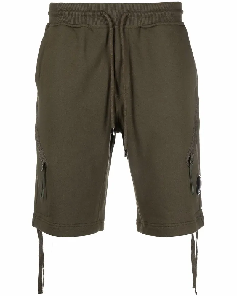 C.P. Company Joggingshorts mit Reißverschlusstaschen - Grün Grün