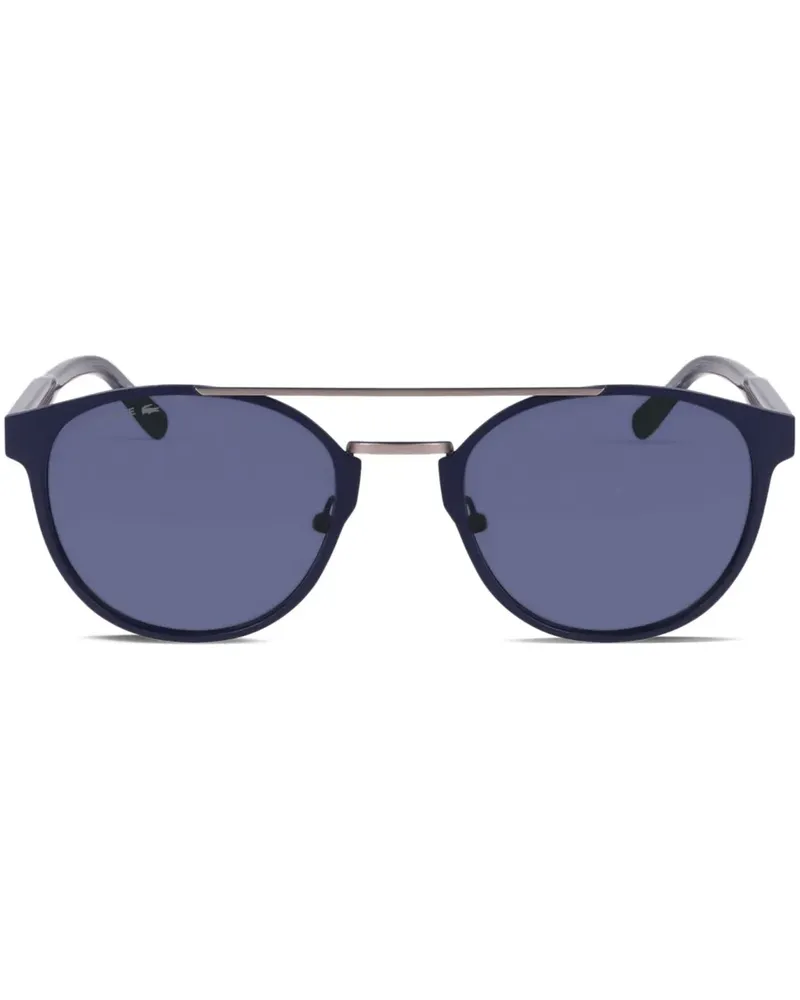 Lacoste Sonnenbrille mit rundem Gestell - Blau Blau