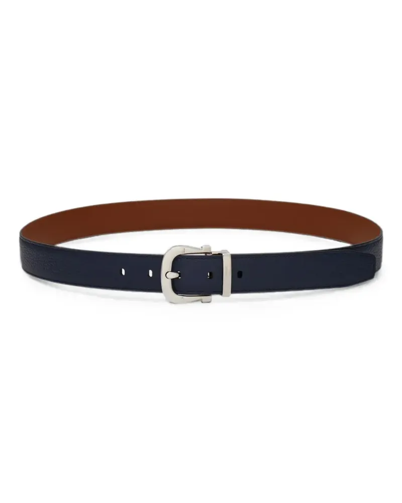 Ferragamo reversible and adjustable Gancini belt - Blau Blau
