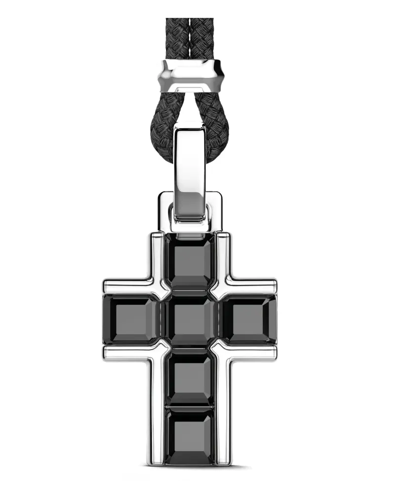 ZANCAN Cross Halskette mit Anhänger - Schwarz Schwarz