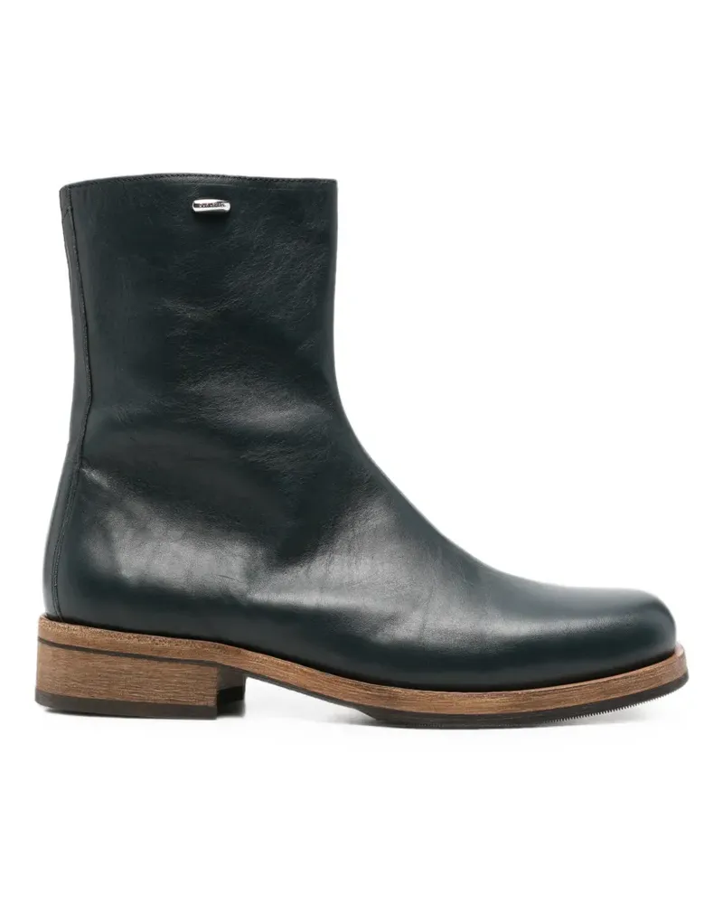 Our Legacy Camion Stiefel aus Leder - Blau Blau