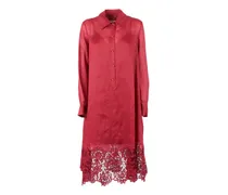 Hemdkleid mit Stickerei - Rot