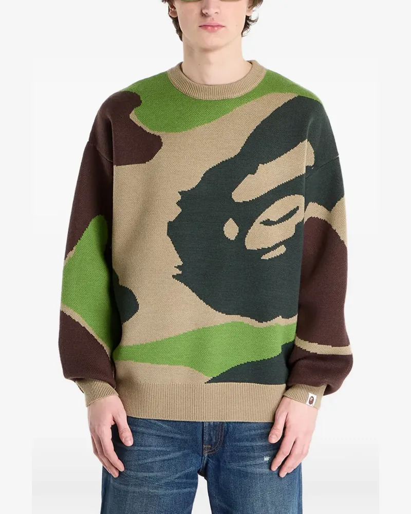 BAPE camouflage-print sweatshirt - Braun Braun