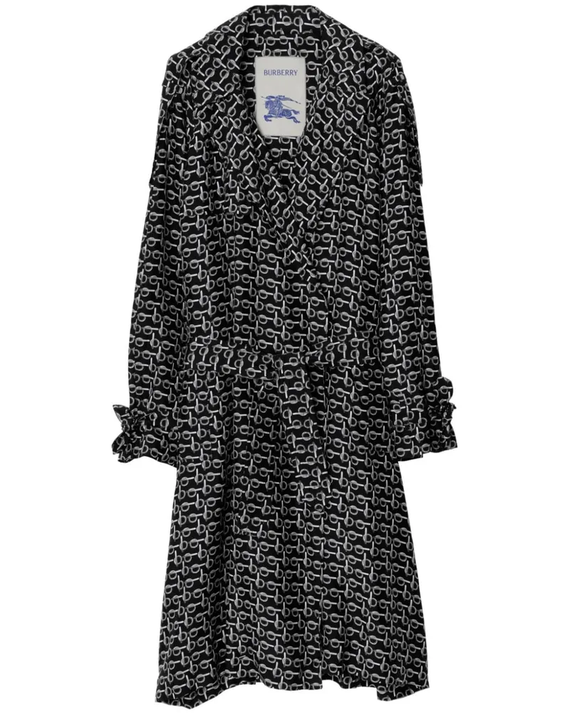 Burberry Trenchcoat aus Seide - Schwarz Schwarz