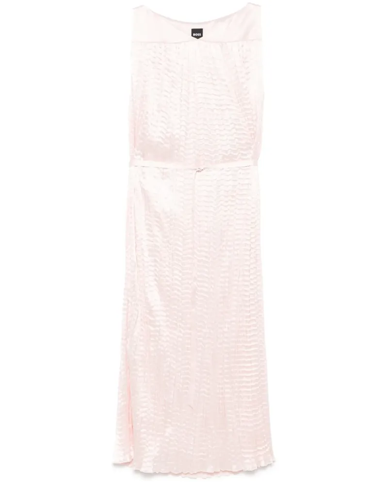 HUGO BOSS Davaria Midikleid - Rosa Rosa