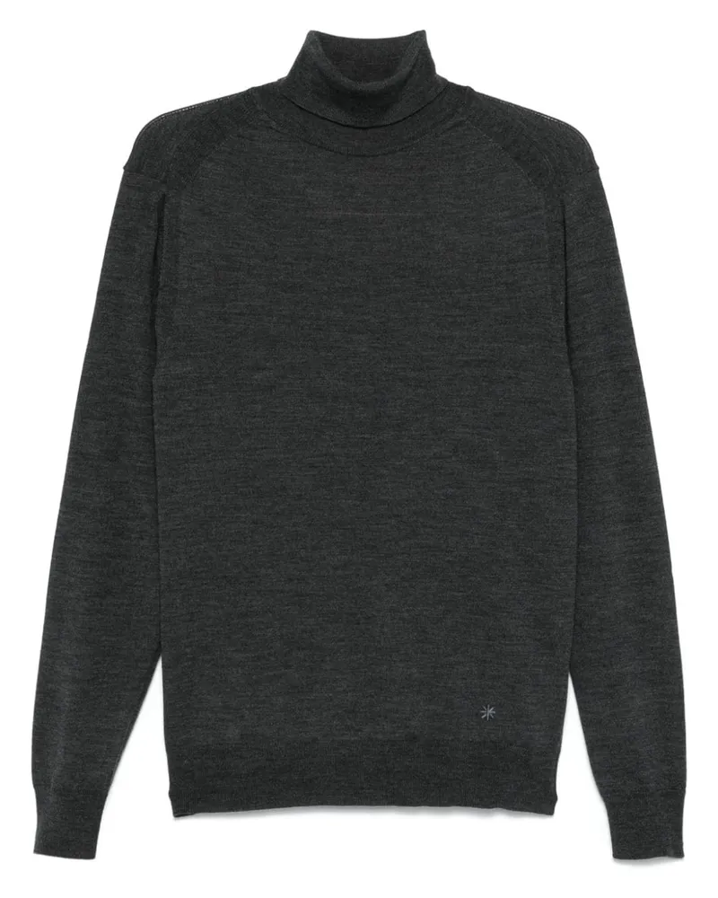 Manuel Ritz Pullover mit Rollkragen Grau