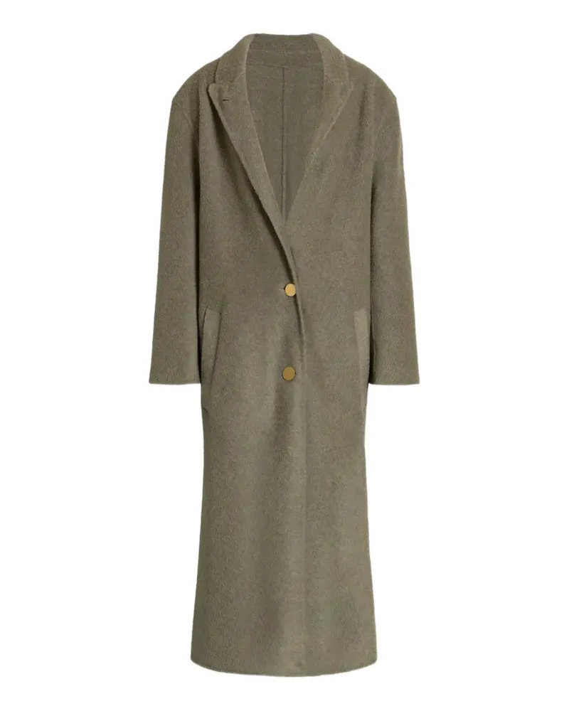Alberta Ferretti single-breasted wool coat - Grün Grün