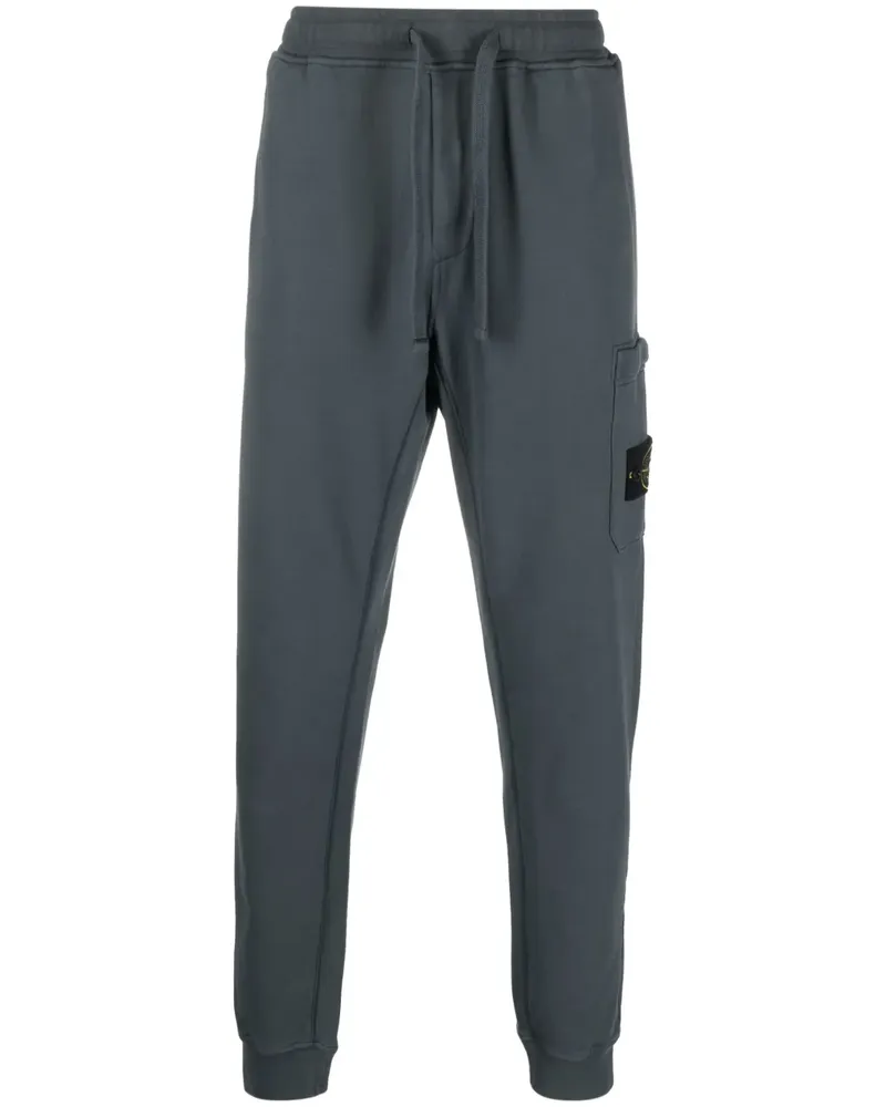 Stone Island Jogginghose mit Kompass-Patch - Blau Blau