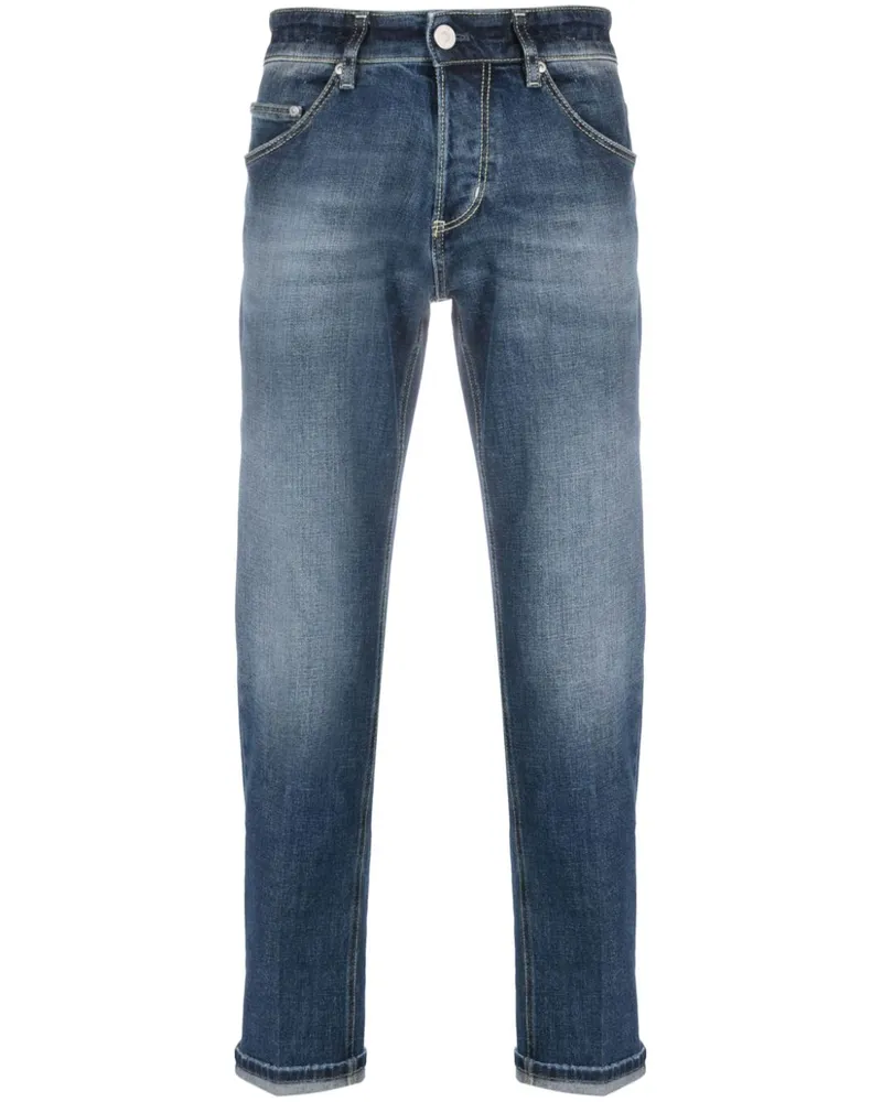 PT TORINO Halbhohe Slim-Fit-Jeans Blau