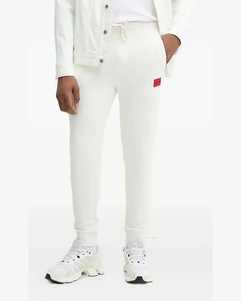 HUGO BOSS Jogginghose mit Logo-Patch - Weiß Weiß