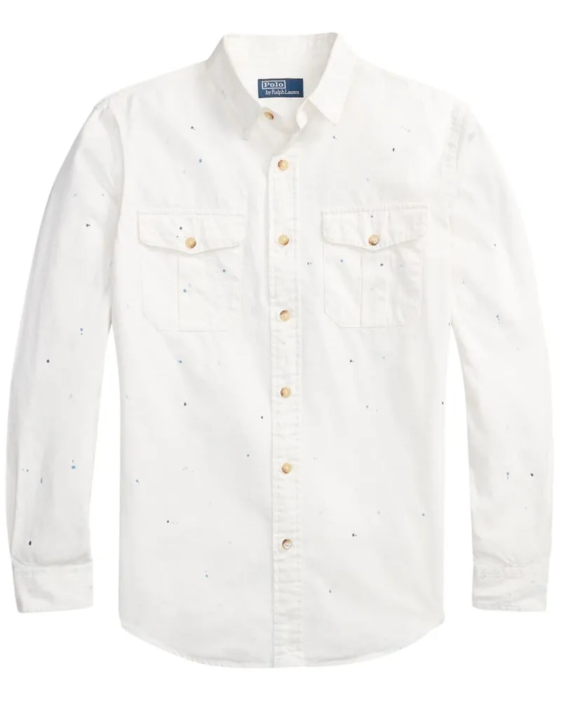 Ralph Lauren Hemd mit klassischem Kragen - Weiß Weiß
