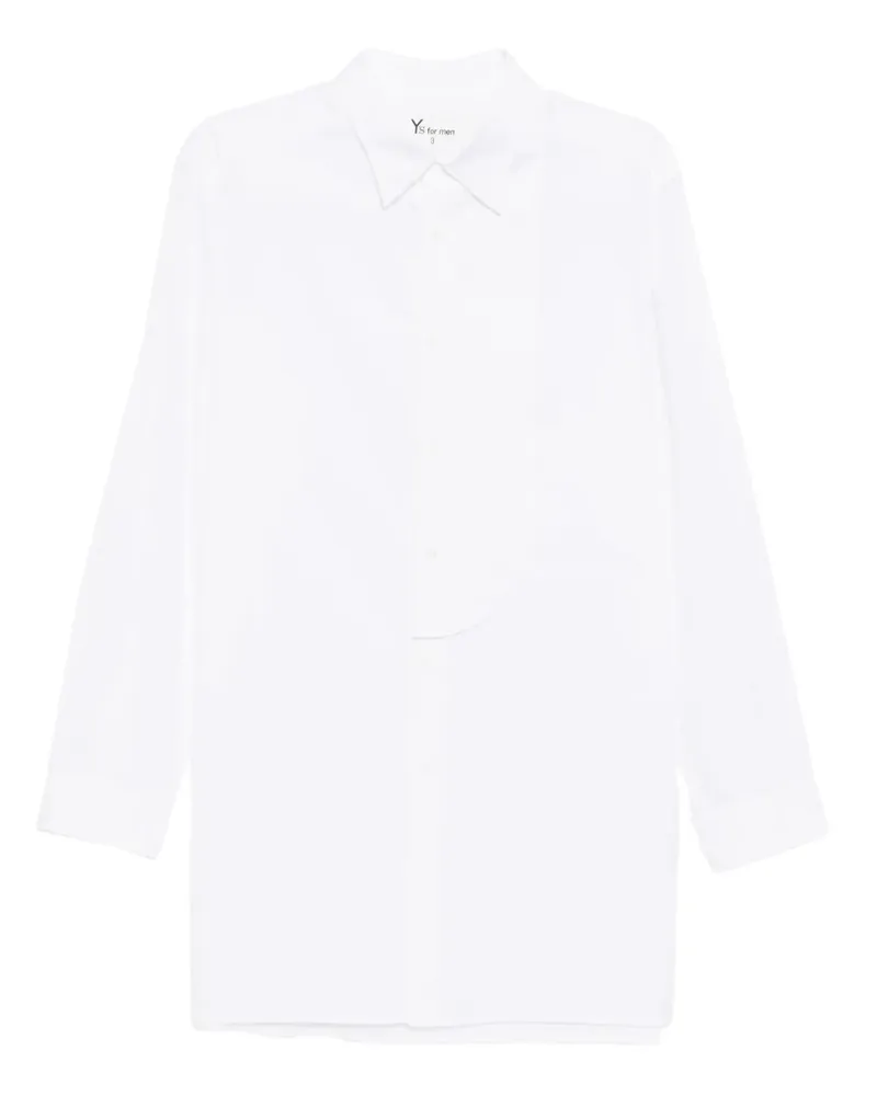 Yohji Yamamoto Klassisches Hemd - Weiß Weiß