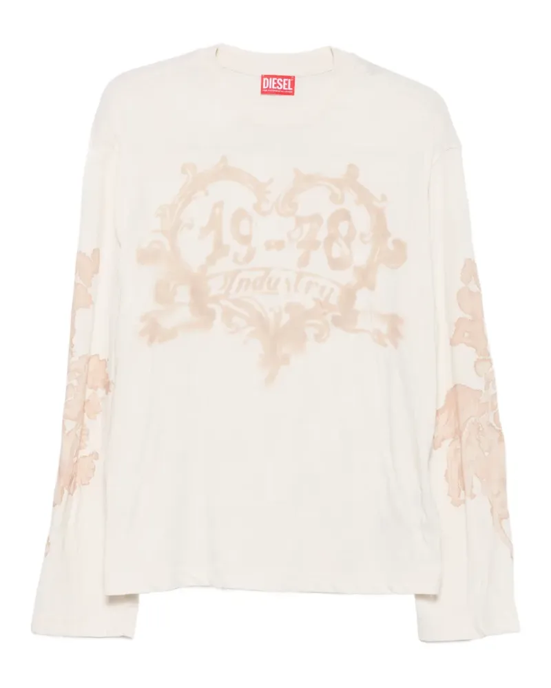 Diesel T-Hilary Langarmshirt - Nude Nude