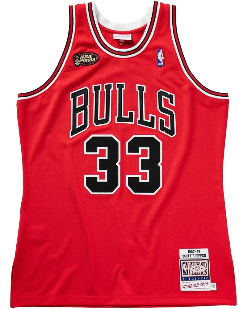 Mitchell & Ness NBA Authentic "Bulls 1997 Scottie Pippen" Trikot - Rot Rot