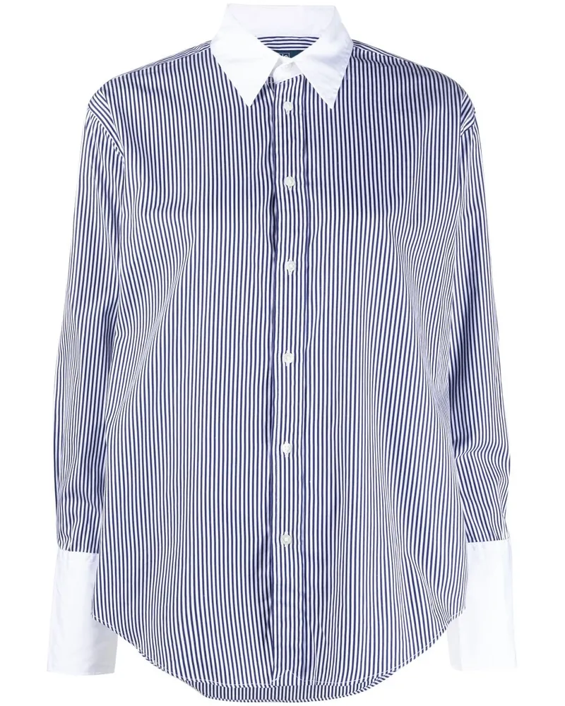 Ralph Lauren Gestreiftes Hemd - Blau Blau