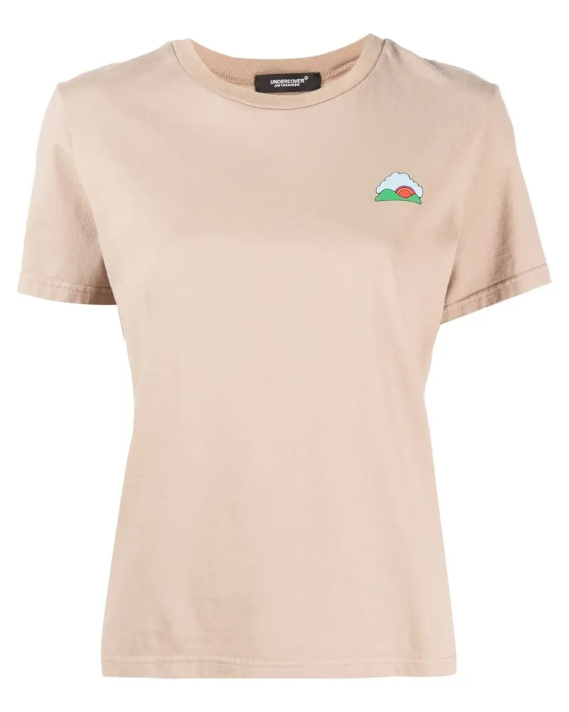 Undercover T-Shirt mit grafischem Print - Nude Nude