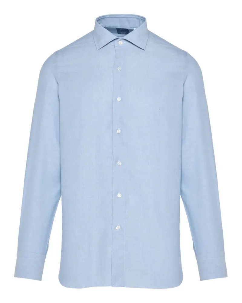 Finamore 1925 Klassisches Hemd - Blau Blau