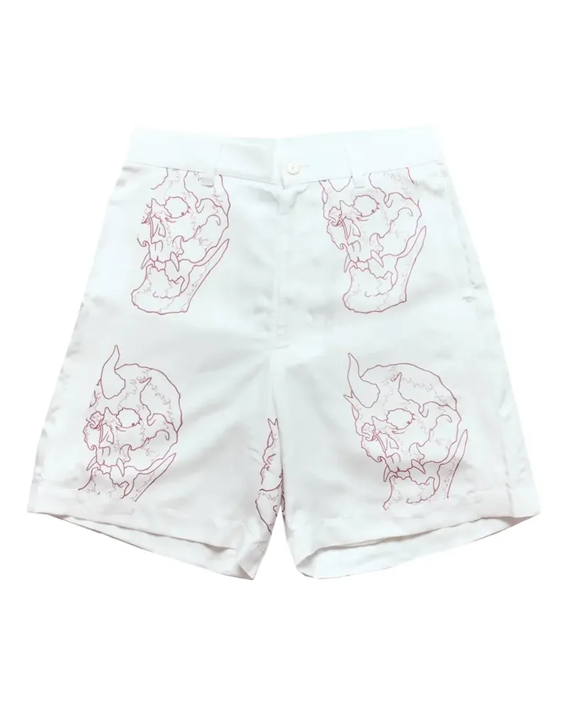 Wacko Maria x 56 Tattoo Studio Cuba shorts - Weiß Weiß