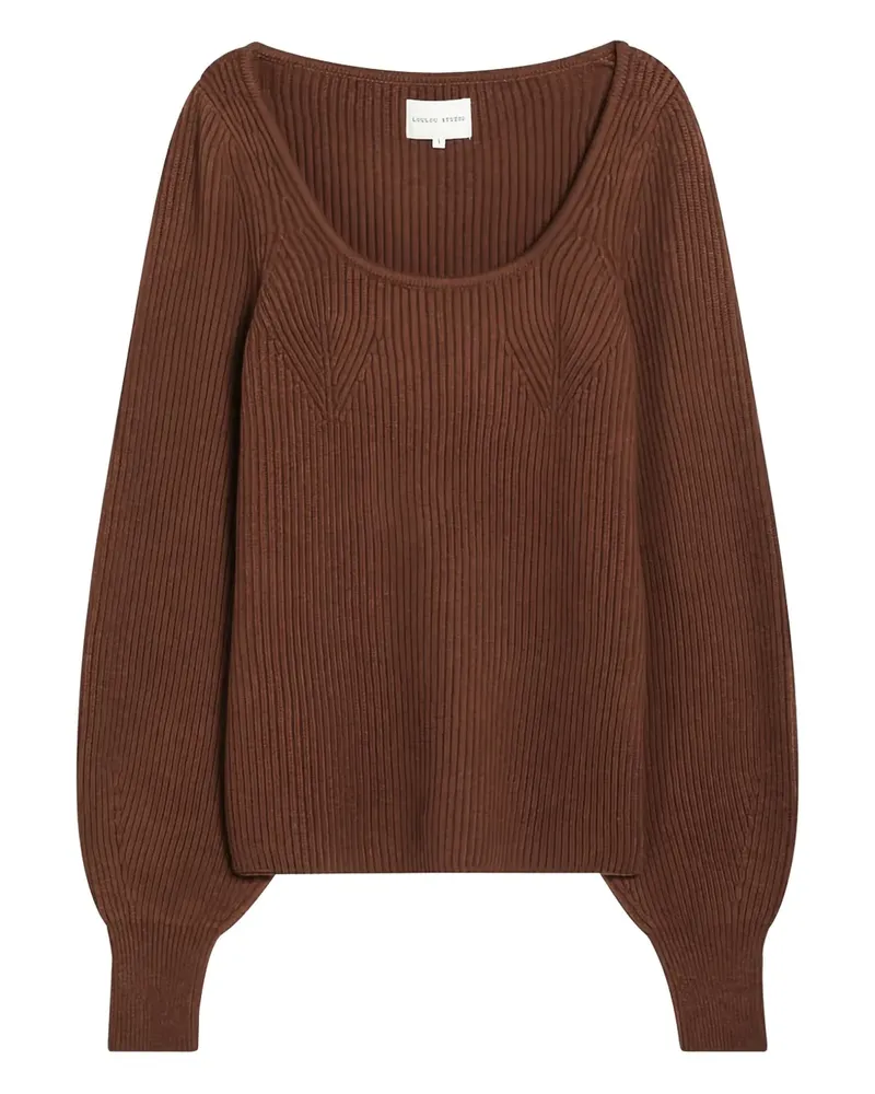 LOULOU Pullover aus Kaschmir - Braun Braun