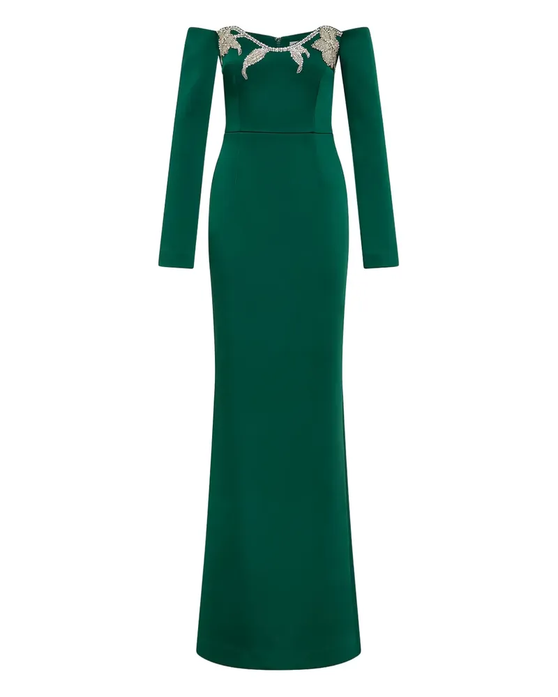 Rebecca Vallance Schulterfreies Ellerie Maxikleid - Grün Grün