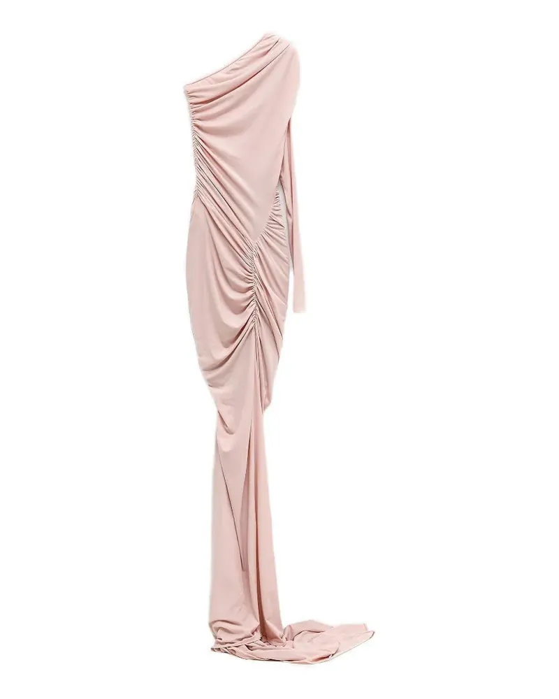 ATLEIN maxi one-shoulder ruched dress - Rosa Rosa