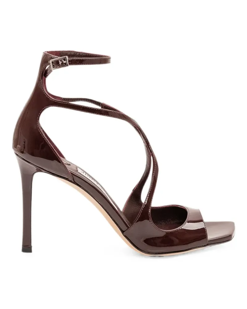 Jimmy Choo Azia Sandalen aus Lackleder - Braun Braun