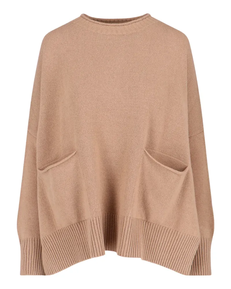 MA'RY'YA side-split-detail sweater - Nude Nude
