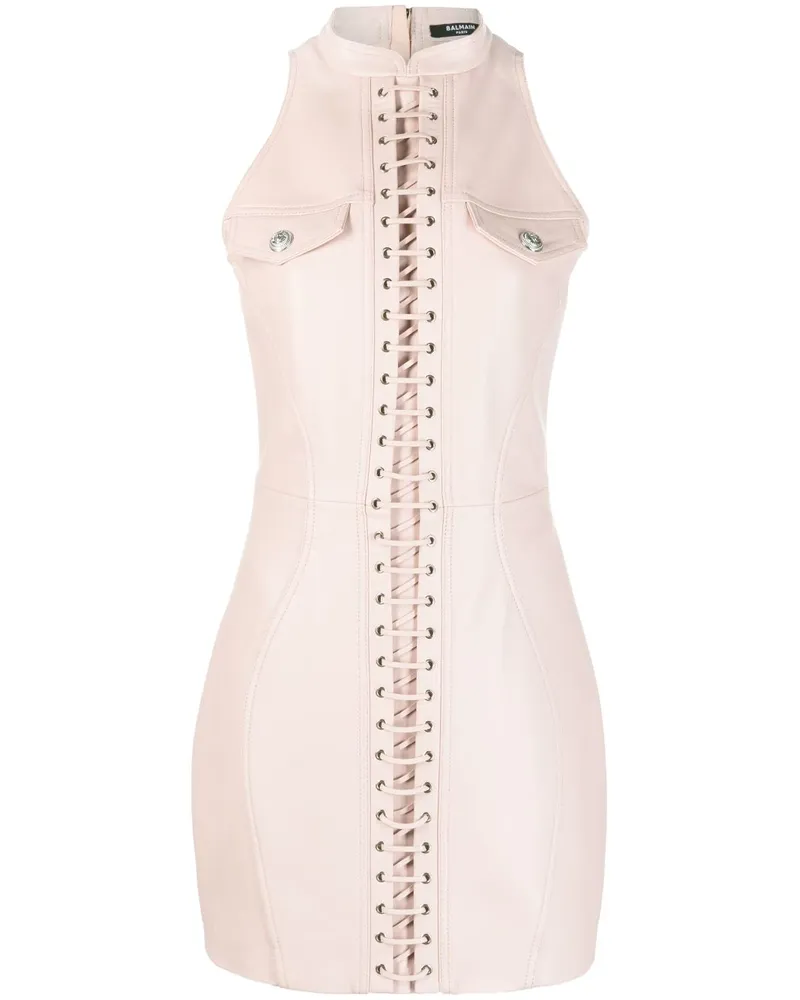 Balmain Ärmelloses Minikleid - Rosa Rosa
