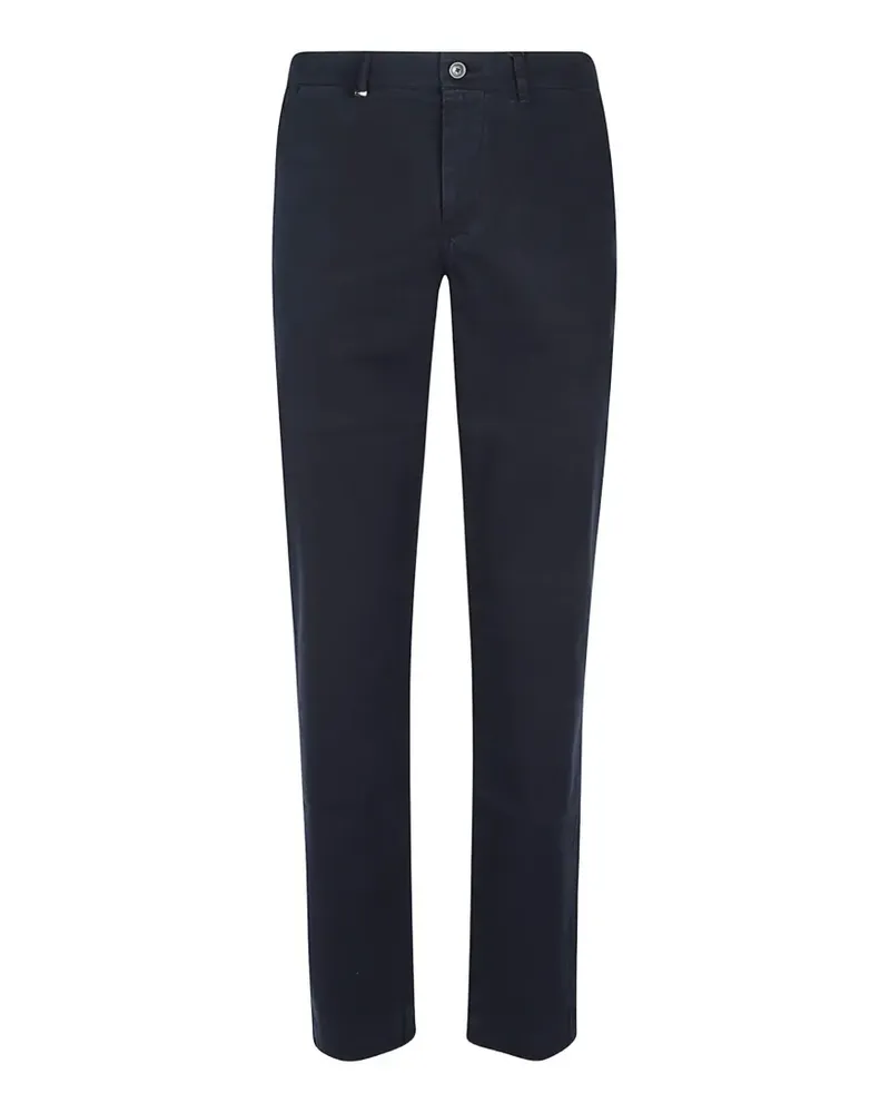 Etro straight-leg cotton trousers - Blau Blau