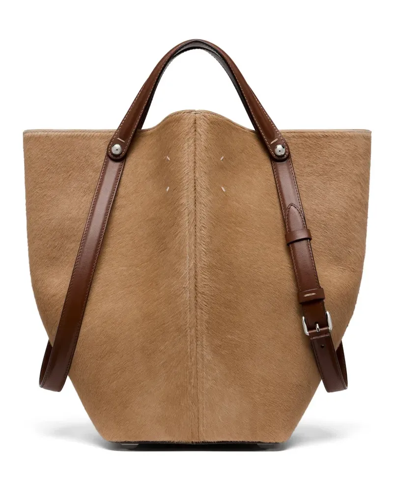 Maison Margiela calf hair tote bag - Braun Braun