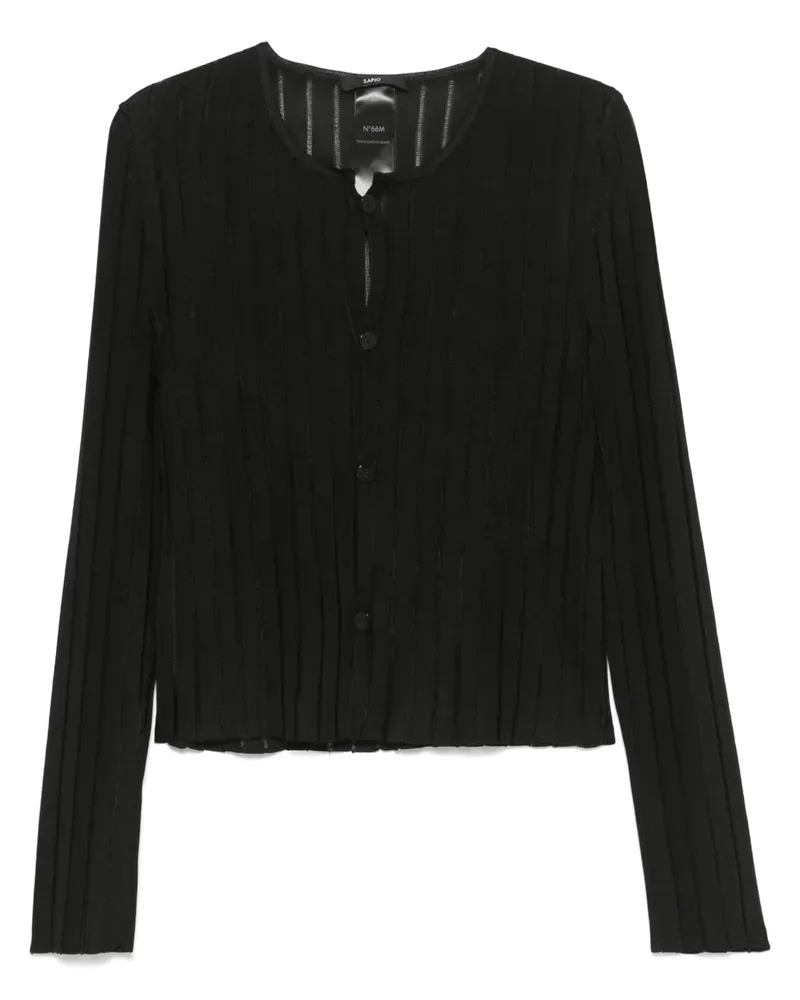Sapio Nº66M Cardigan - Schwarz Schwarz