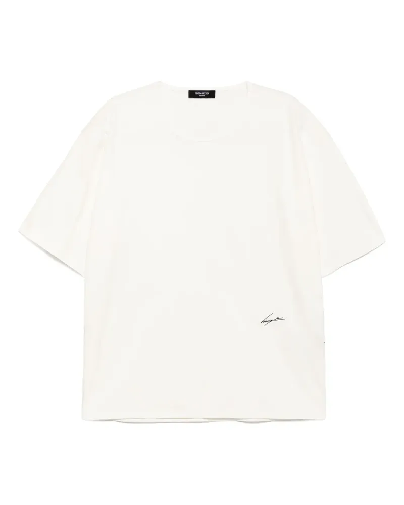 SONGZIO T-Shirt mit Logo - Weiß Weiß