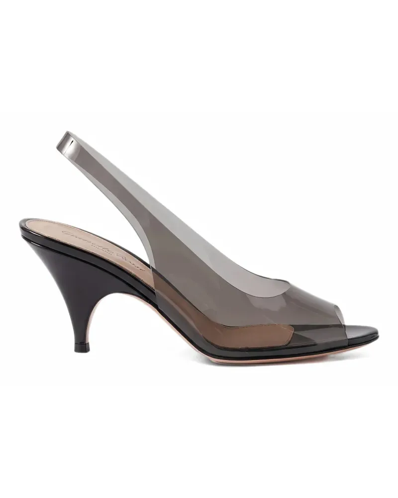 Gianvito Rossi Slingback-Pumps mit transparenten Details - Weiß Weiß