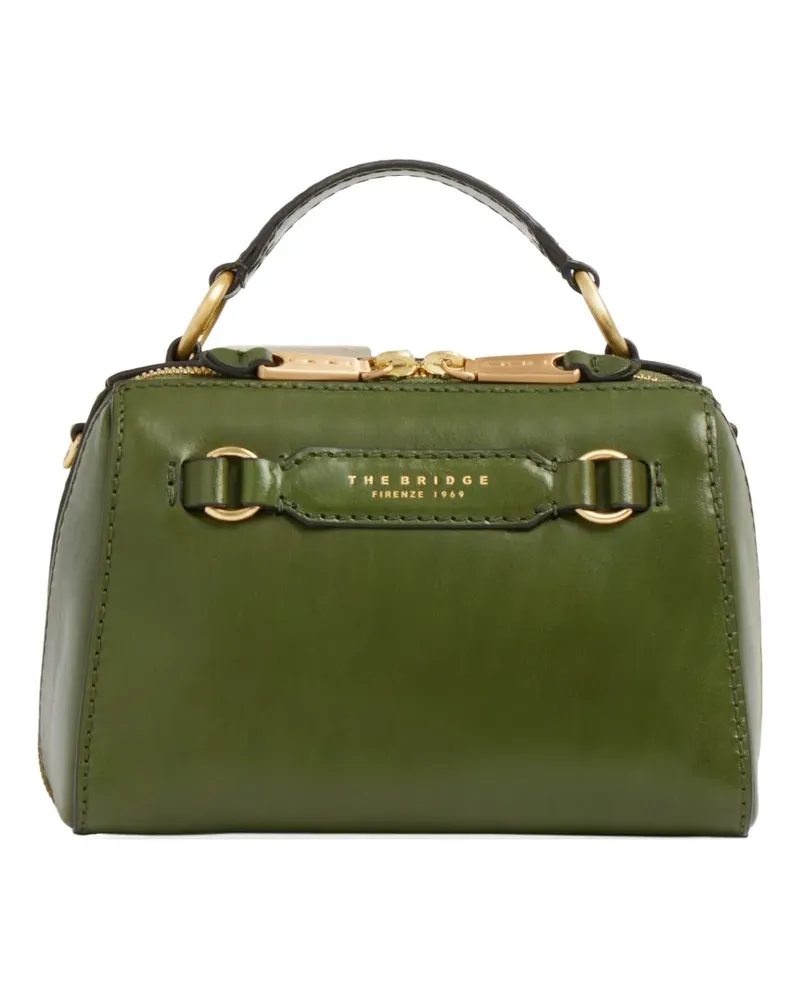 The Bridge leather detachable-strap mini bag - Grün Grün