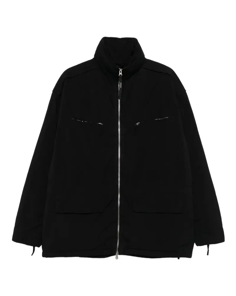ASPESI Jacke mit Reißverschluss - Schwarz Schwarz