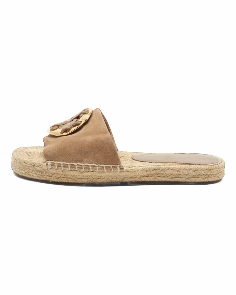 Tory Burch Double T espadrille sandals - Nude Nude