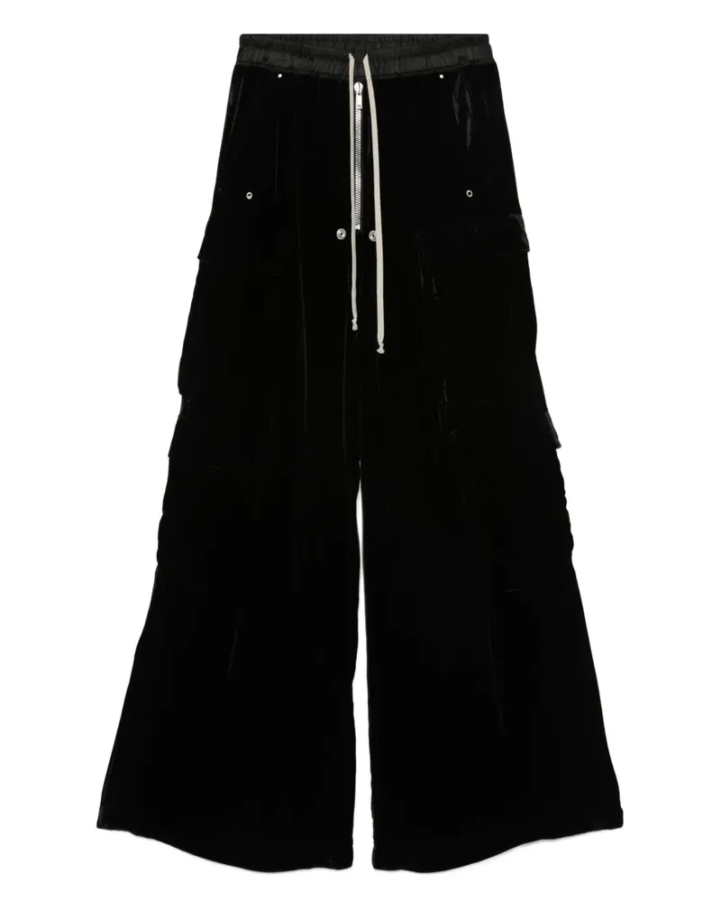 Rick Owens Cargohose aus Samt - Schwarz Schwarz