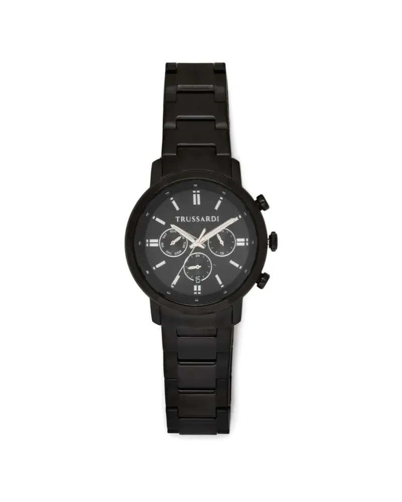 Trussardi Black Chronograph 43mm watch - Schwarz Schwarz
