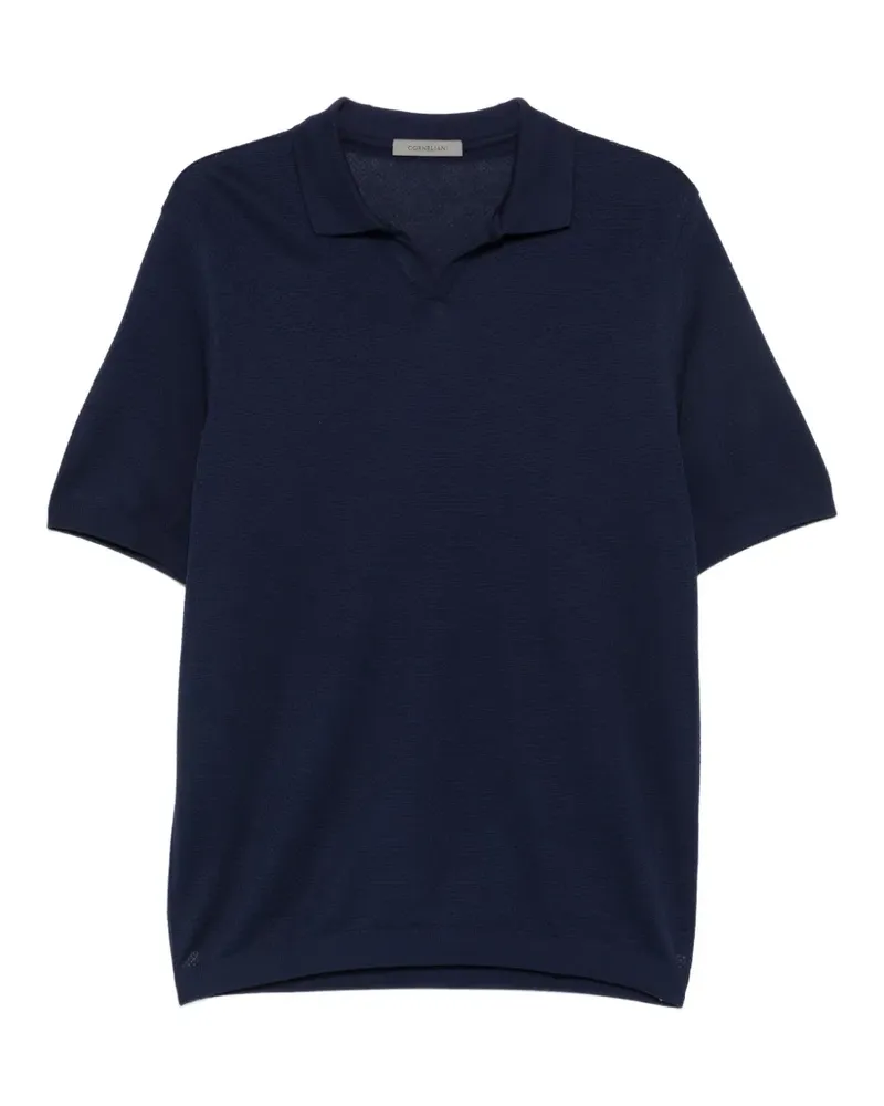 Corneliani Poloshirt mit kurzen Ärmeln - Blau Blau