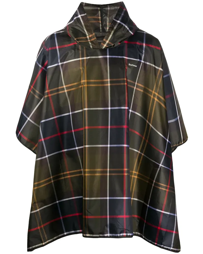 Barbour Sproof' Poncho mit Schottenkaro - Grün Grün