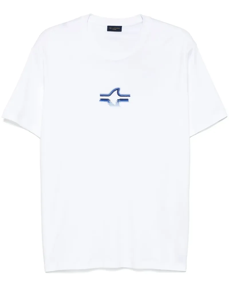 Paul & Shark Besticktes T-Shirt - Weiß Weiß