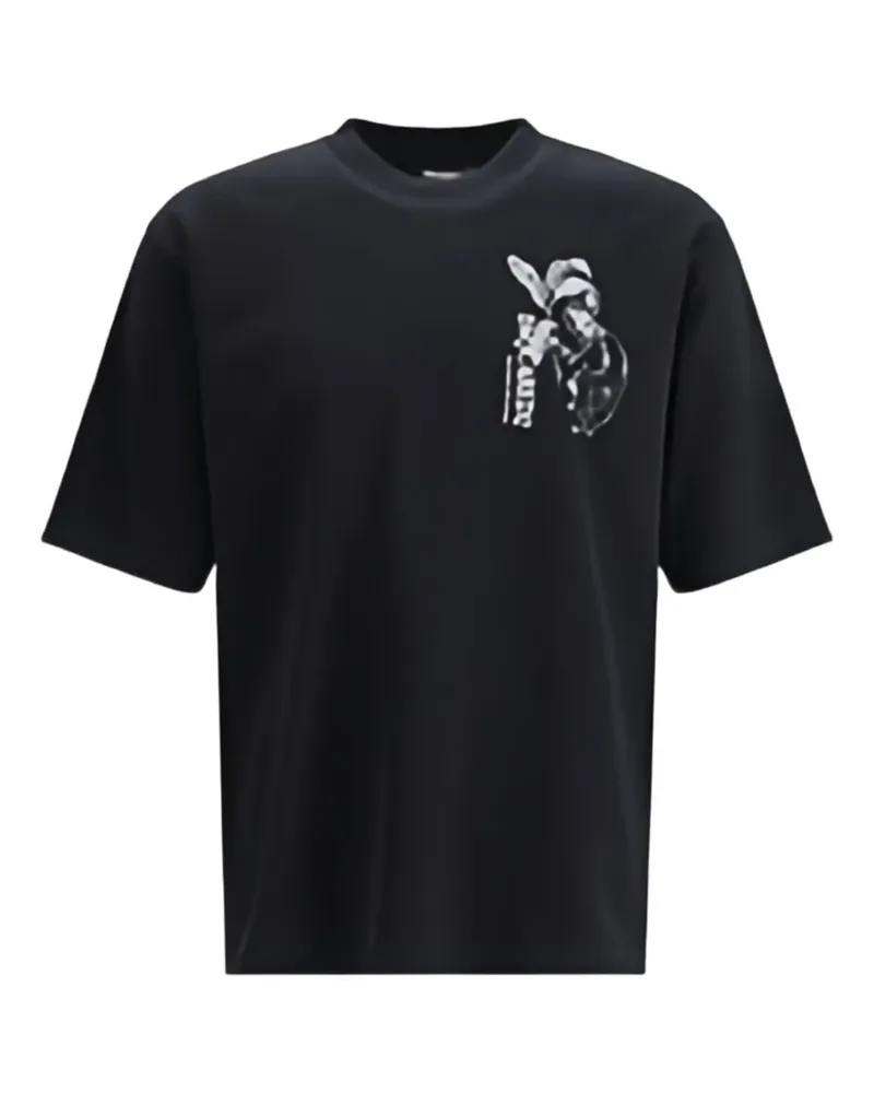 Dsquared2 T-Shirt mit Affen-Print - Schwarz Schwarz