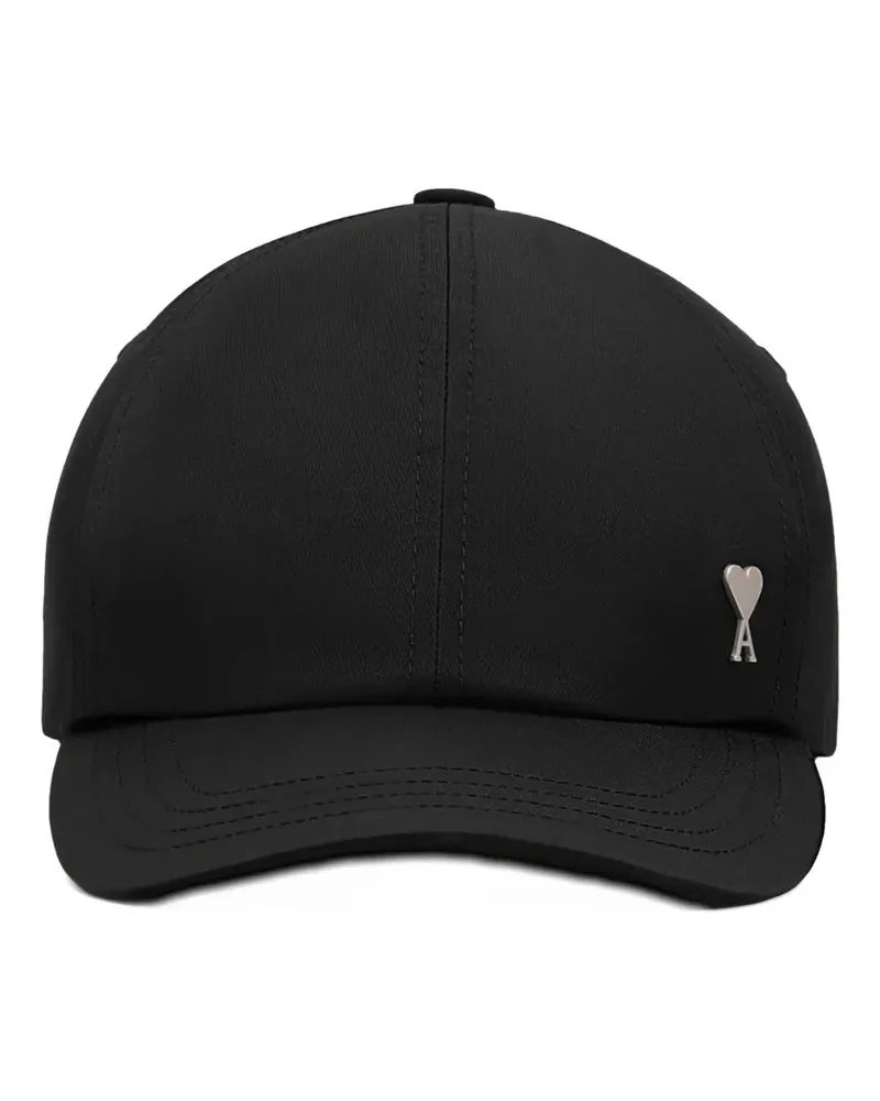 AMI Paris logo-plaque cap - Schwarz Schwarz