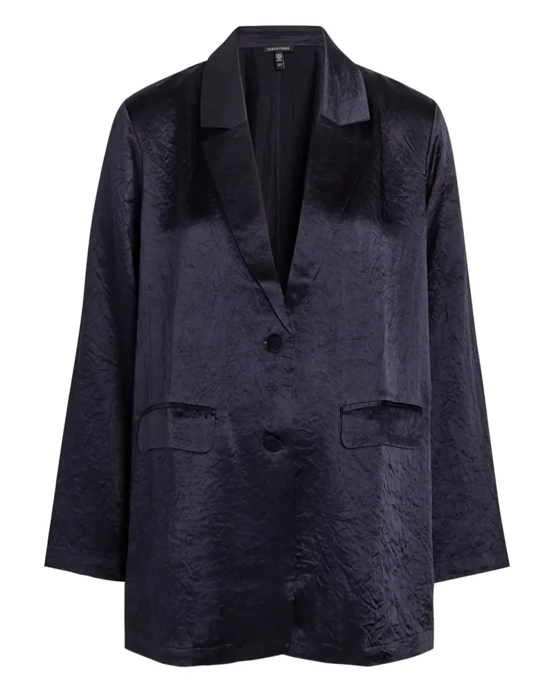 Eileen Fisher button-fastening blazer - Blau Blau