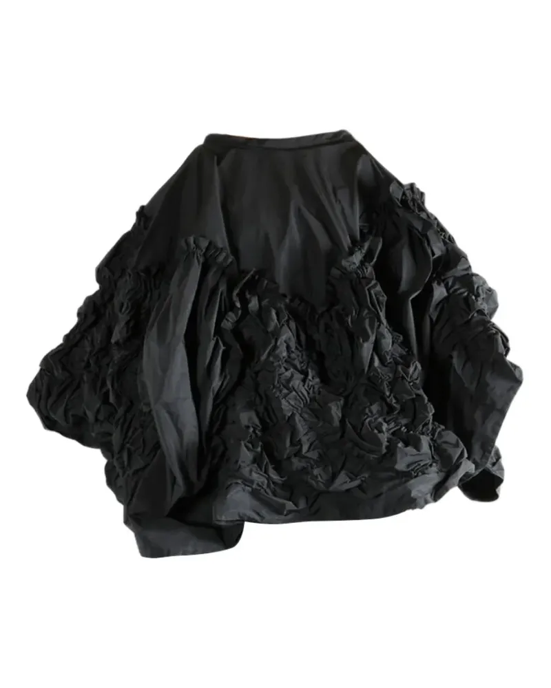 Comme des Garçons Bluse mit Rüschen - Schwarz Schwarz