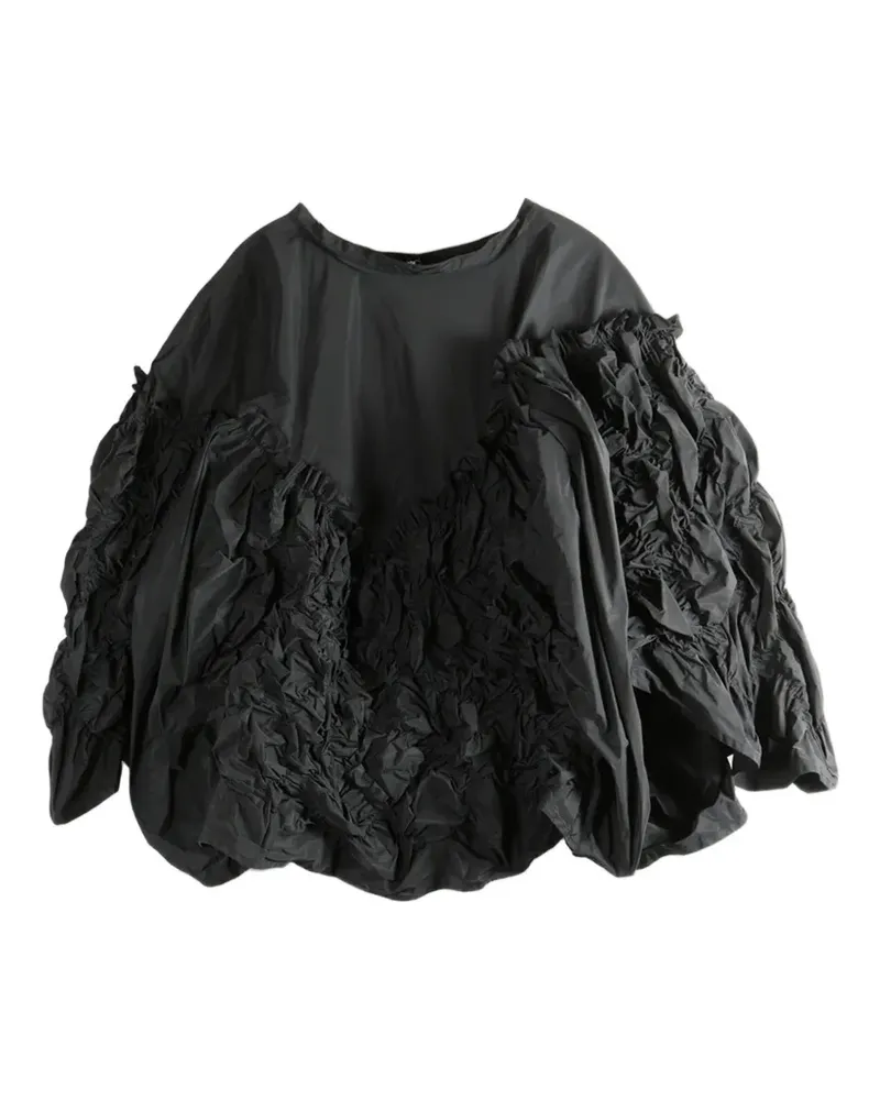 Comme des Garçons Bluse mit Rüschen - Schwarz Schwarz