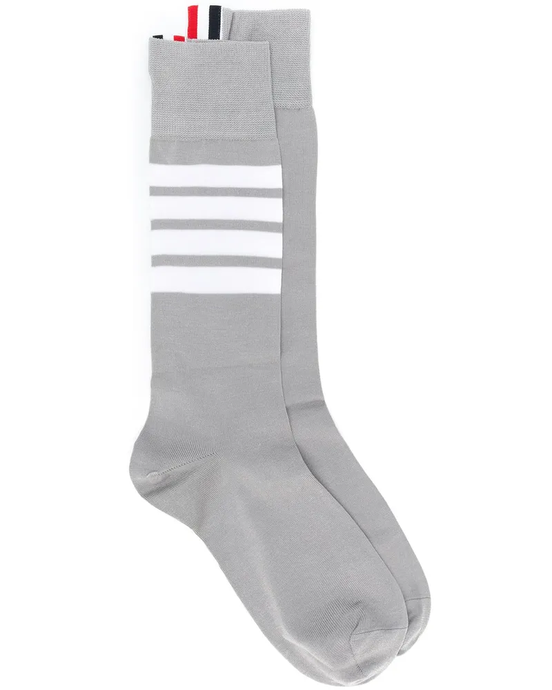 Thom Browne Halbhohe Socken - Grau Grau
