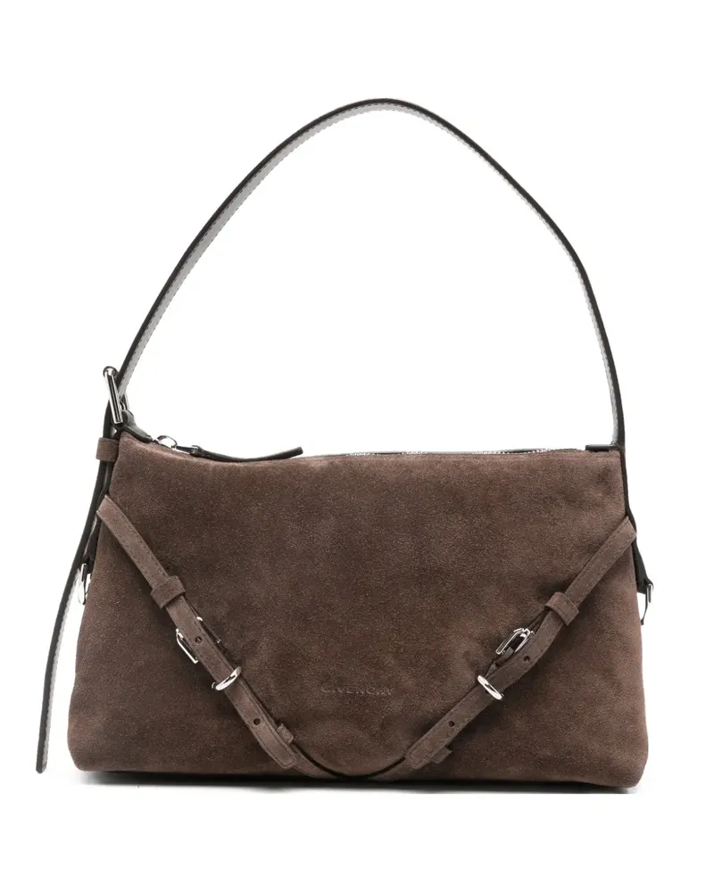 Givenchy mini Voyou buckle strap tote bag - Braun Braun