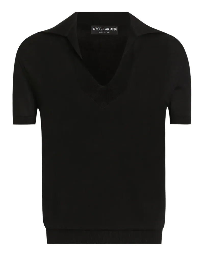 Dolce & Gabbana T-Shirt aus Kaschmir - Schwarz Schwarz